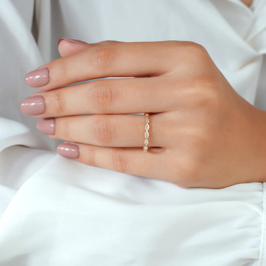 Round Cut Shared Prong Lab Grown Diamond Band (Copy)